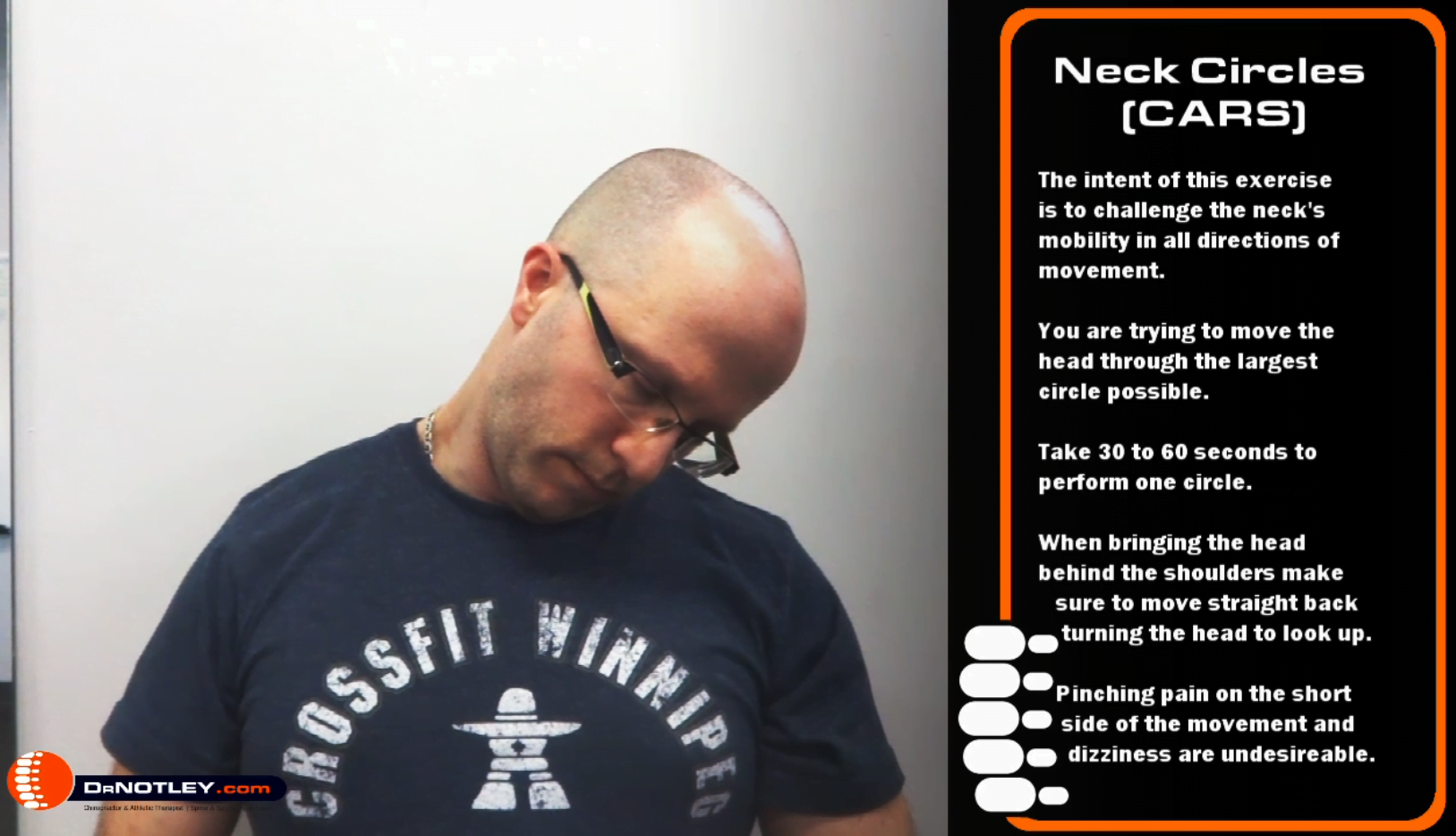 Neck Circles (CARs) for neck mobility Chiropractic and Sports Injury Care