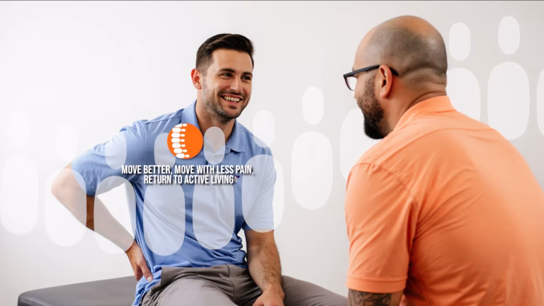 Winnipeg chiropractor interacting with patient