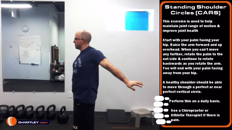 Healthy shoulders with shoulder circles (CARs)