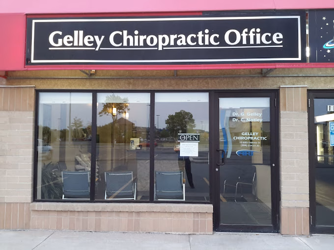 Chiropractor in St Vital at Gelley Chiropractic. Office front